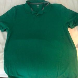 Old navy green short sleeve polo shirt